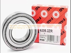 FAG 6206 2ZR Versiegeltes Tiefschleppkugellager mit ABEC5 Präzisionsbewertung Cor 11.3kN