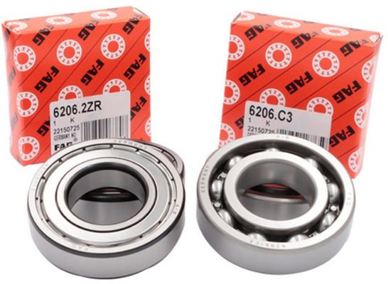 Doppelreihe mit tiefgreifendem Kugellager 6206 C3 30 mm Innenabmessung