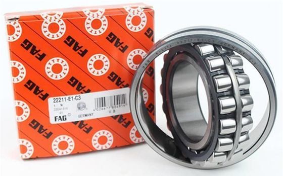 FAG 22211 Doppelreihe selbst ausrichtendes Walzlager Freiraum C4、C3、C0 73.2kN Statische Last 50 mm ID
