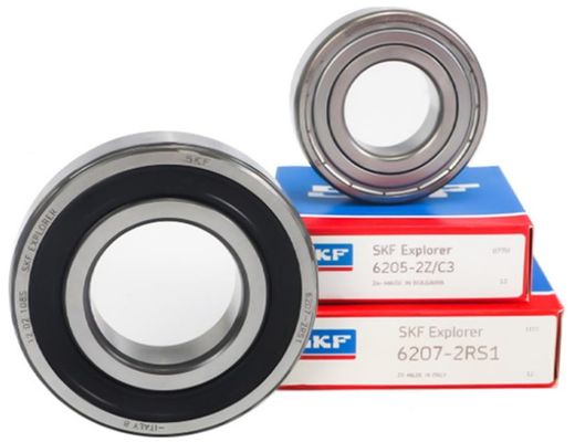 6207 2RS1 SKF Tiefgeschleiftes Kugellager Messingkäfig für Schwerlast