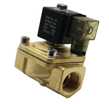 Druckguss 2-Weg-Solenoidventilöffnung 8mm DN08 Druck 10MPa Messingkörpermaterial