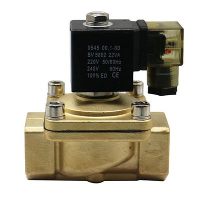 Druckguss 2-Weg-Solenoidventilöffnung 8mm DN08 Druck 10MPa Messingkörpermaterial